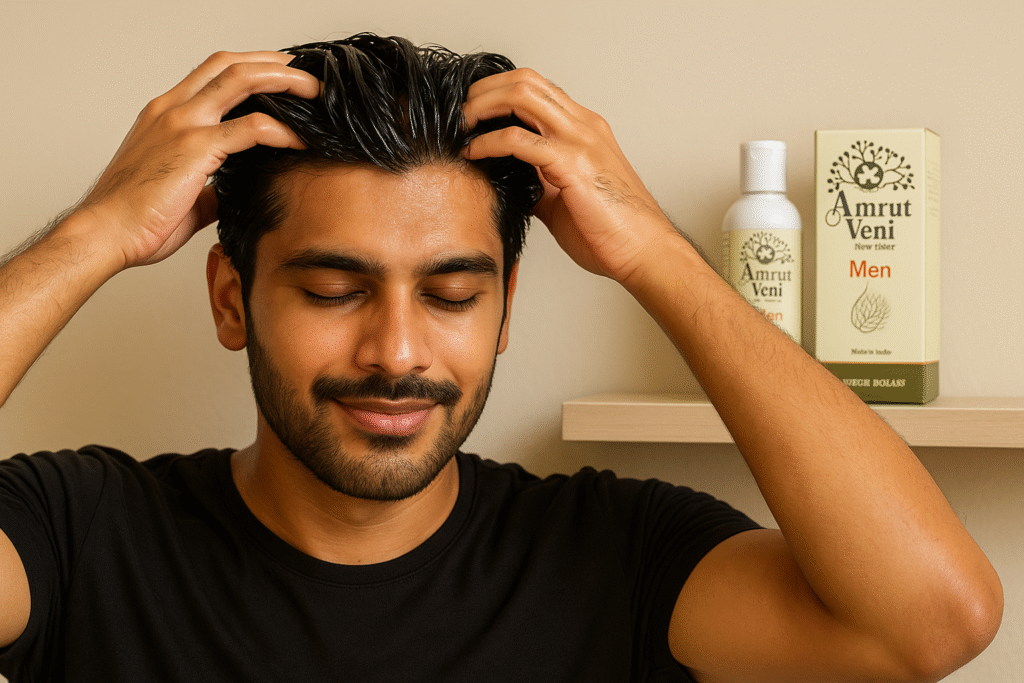 20250602 1255 Man Massaging Scalp remix 01jwqrdgv0edsan72g05zbzwvc